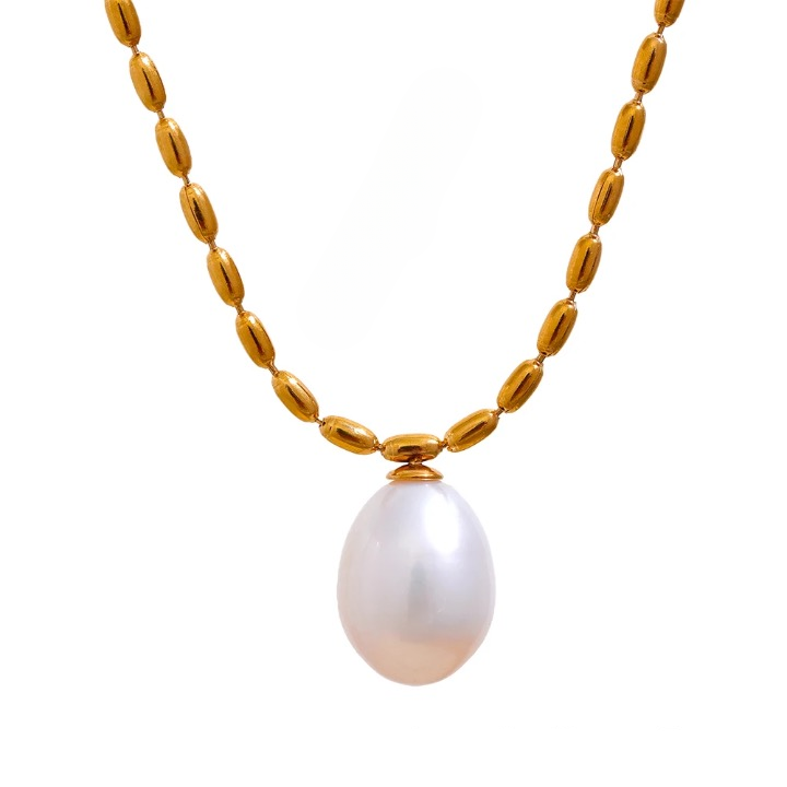 Natural Pearl String Beads Necklace