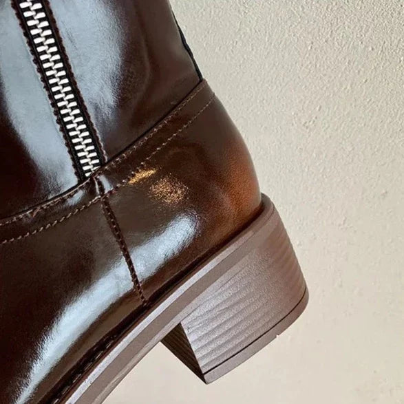 Torvi Vintage Leather Biker Boots