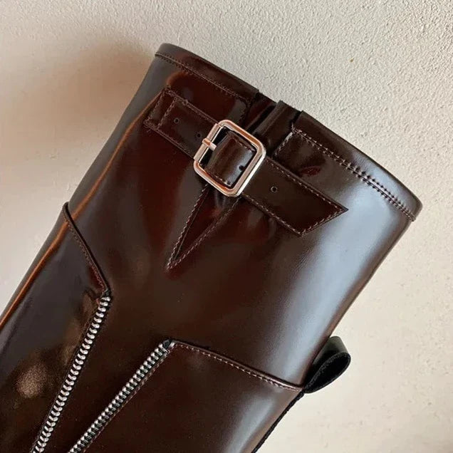 Torvi Vintage Leather Biker Boots