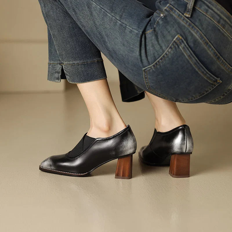 Phillo Gradient Oxford Bootie Pumps