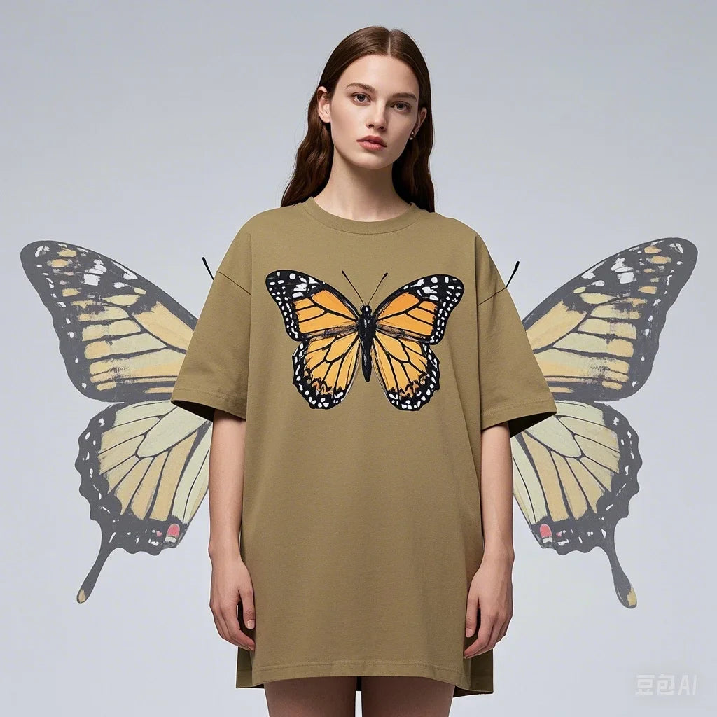 Appliqué Cotton Loose Fit T-shirt