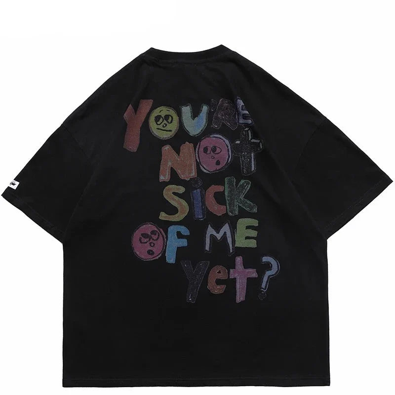 Unisex Oversized Graffiti Hip Hop T-Shirts