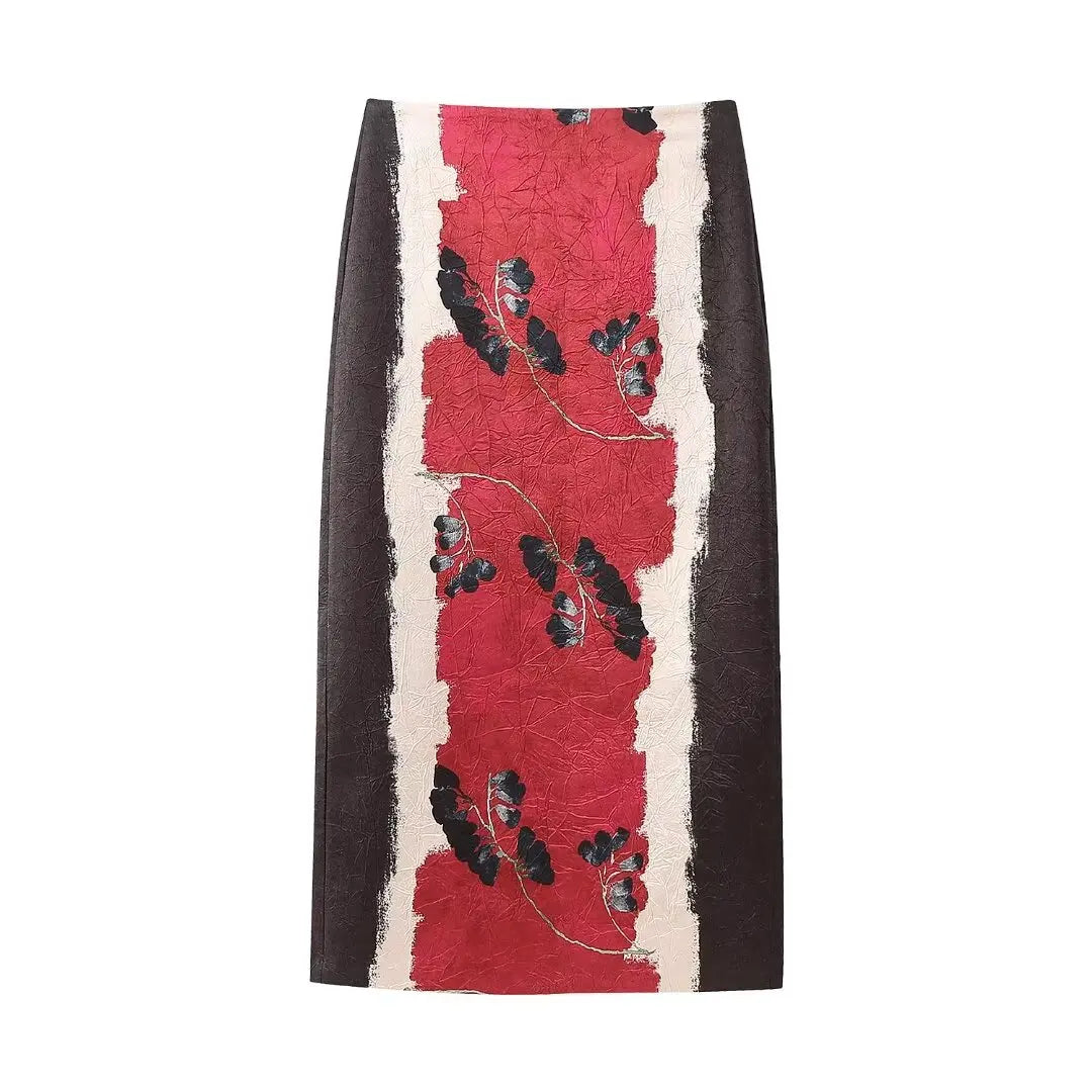 Valeria Printed Maxi Pencil Skirts