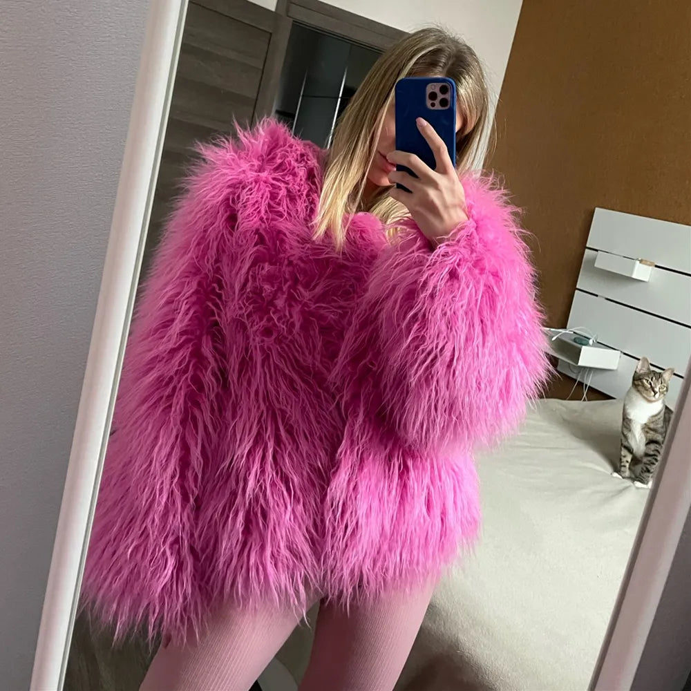 Micaela Shaggy Faux Fur Jackets