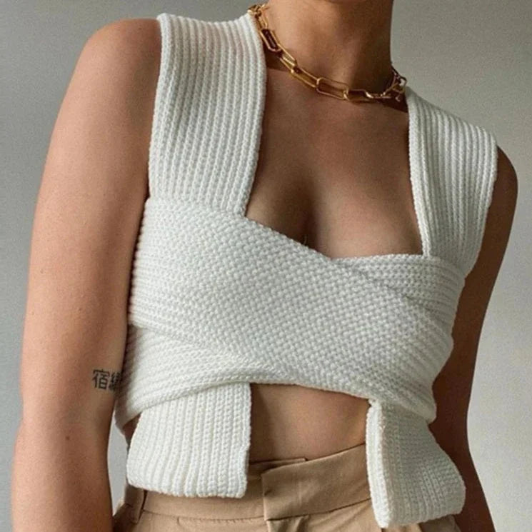 Sahara Multiway Bandage Knit Tank Top