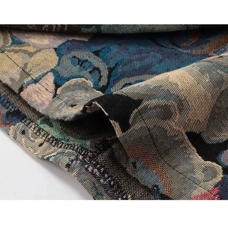 Jadan Bear Jacquard Mini Skirts