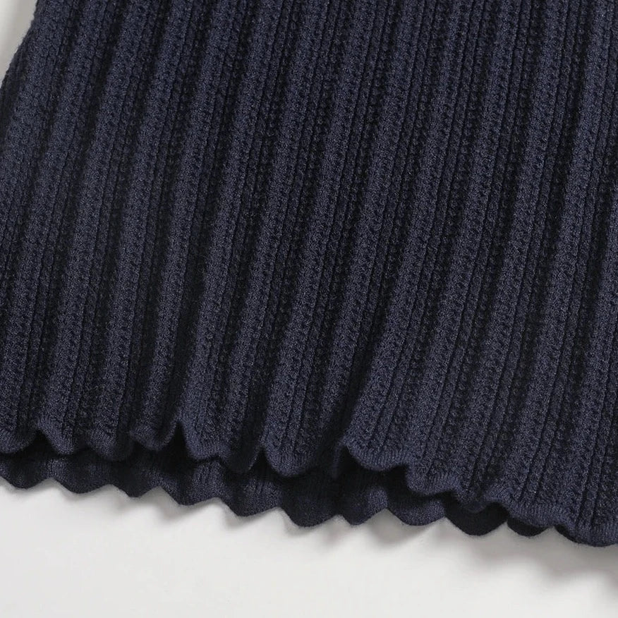 Clea Butterfly Ruffle Sleeve Knit Top