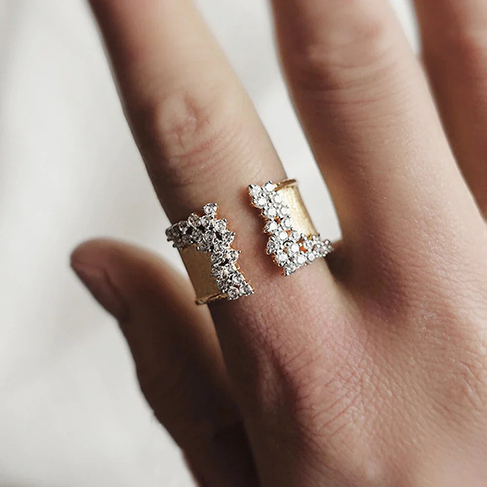 Luxe CZ Rhinestone Wrap Ring