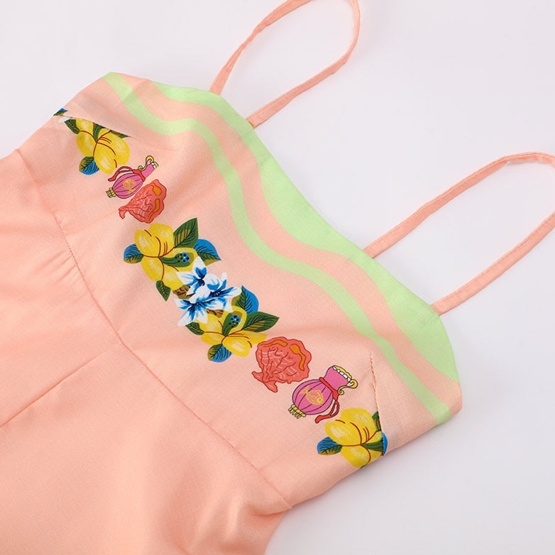 Selia Floral Print Spaghetti Strap Empire Maxi Dresses - 3 Colors