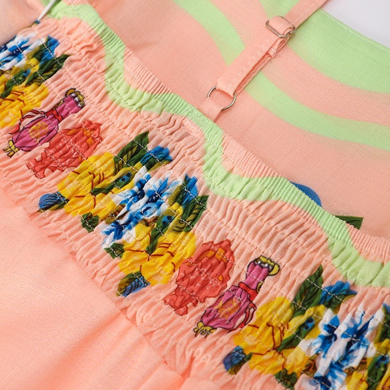 Selia Floral Print Spaghetti Strap Empire Maxi Dresses - 3 Colors