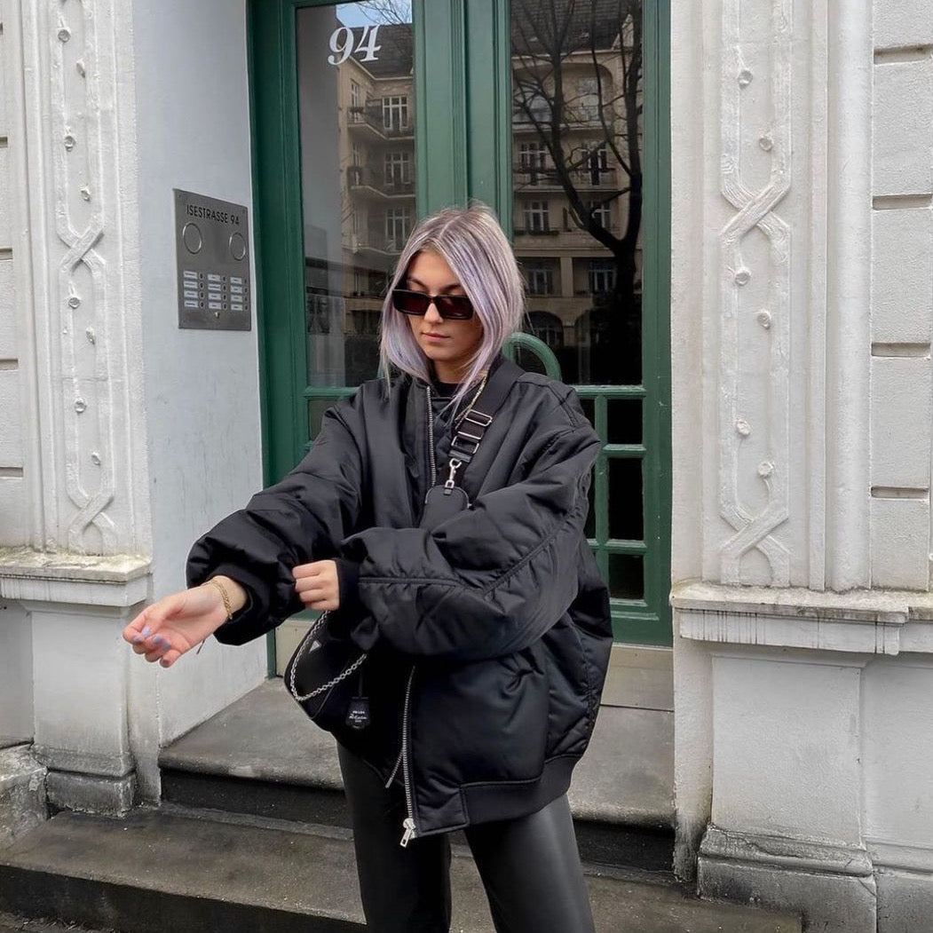 Selma Bomber Jacket with Ruched Sleeves - 7 Colors