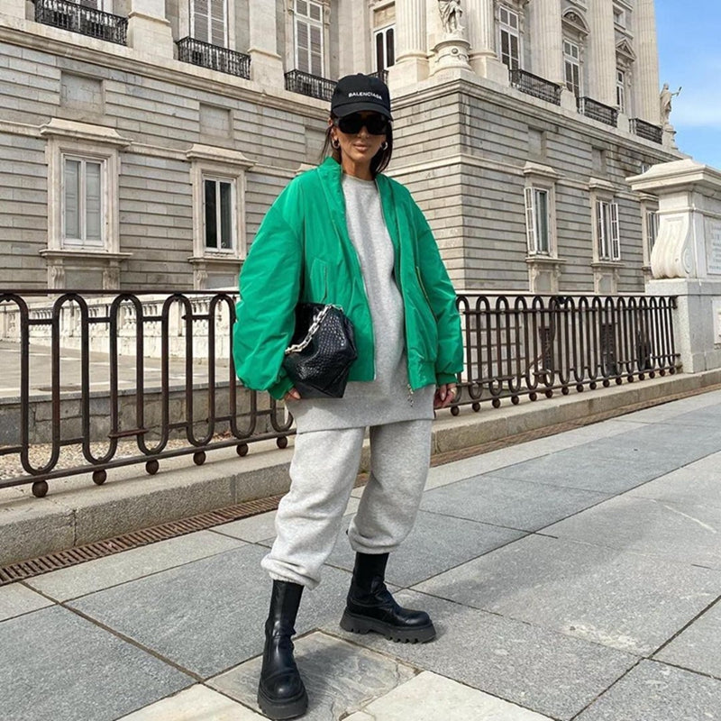 Selma Bomber Jacket with Ruched Sleeves - 7 Colors