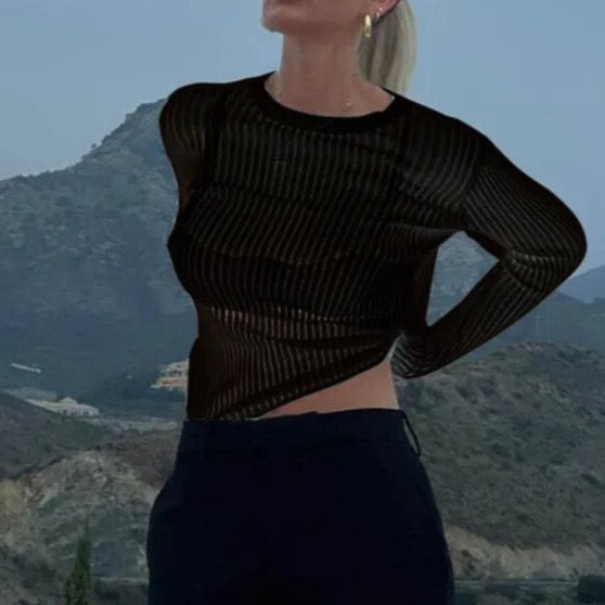 Semi Transparent Vertical Grid Tops