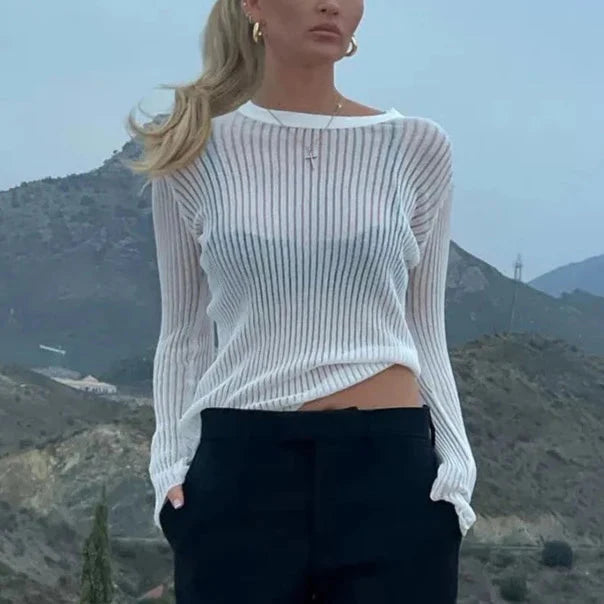 Semi Transparent Vertical Grid Tops