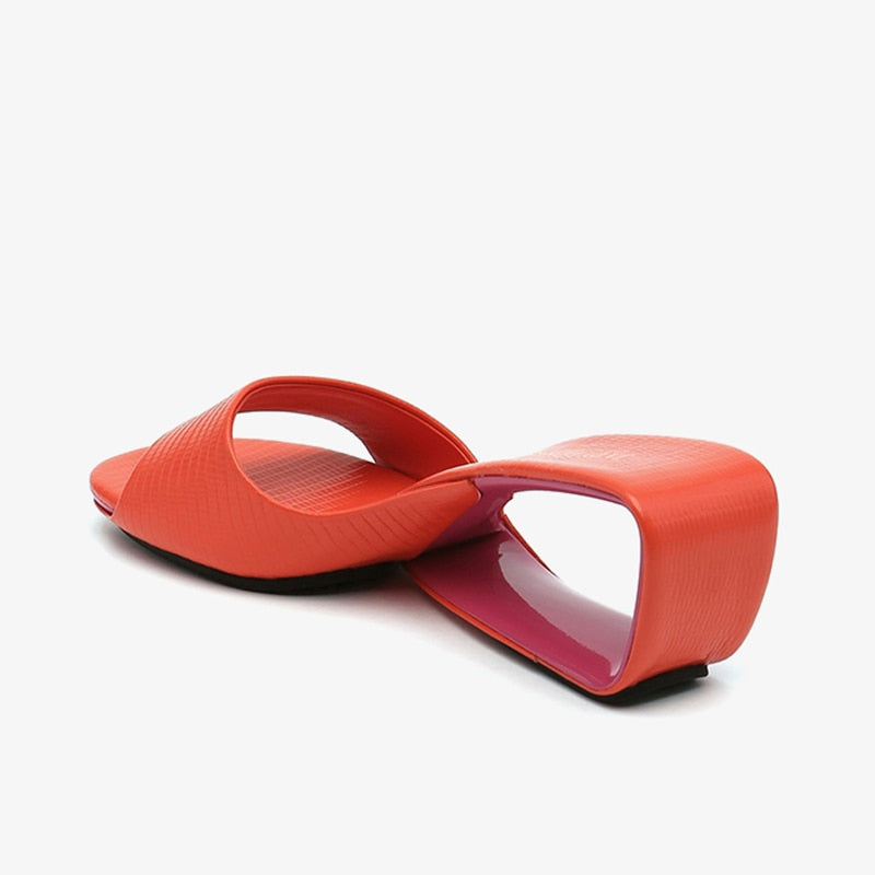 Senji Hollow Heel Geometry Sandals
