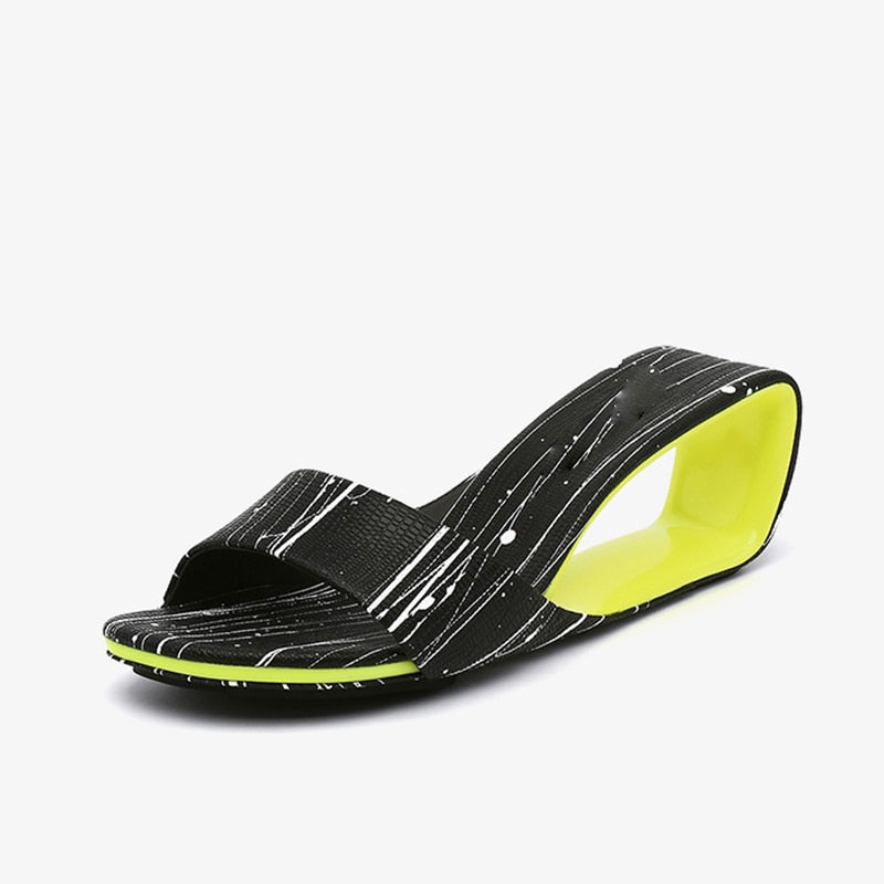 Senji Hollow Heel Geometry Sandals