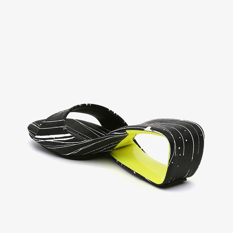 Senji Hollow Heel Geometry Sandals