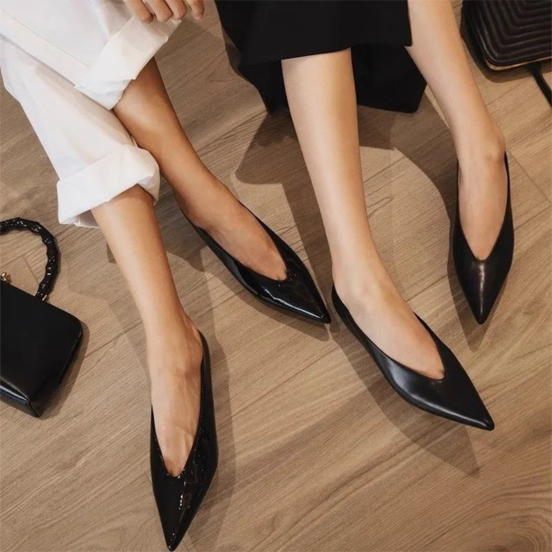 Highs Pointed Shal Summer Fashion Party Dress Shoes Low Heel Pumps