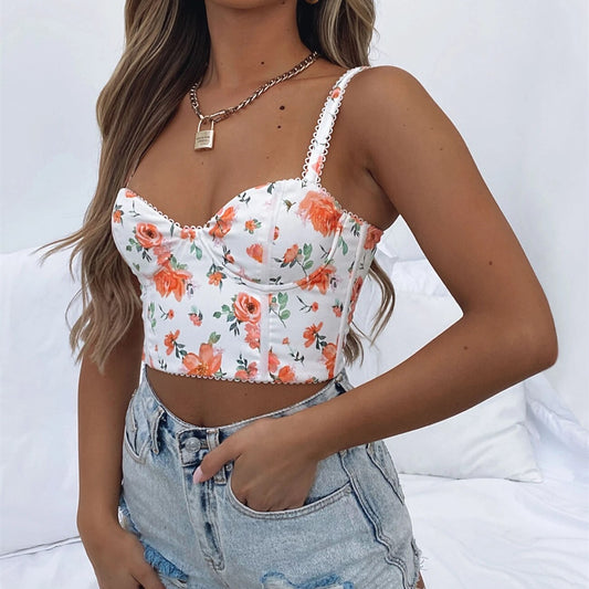 Printed Bodycon Cami Top
