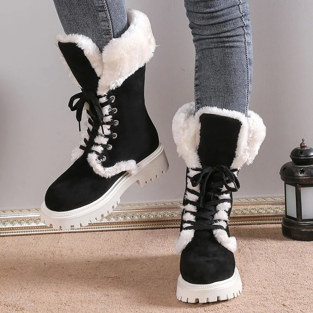 Jordie Fur Lined Combat Boots