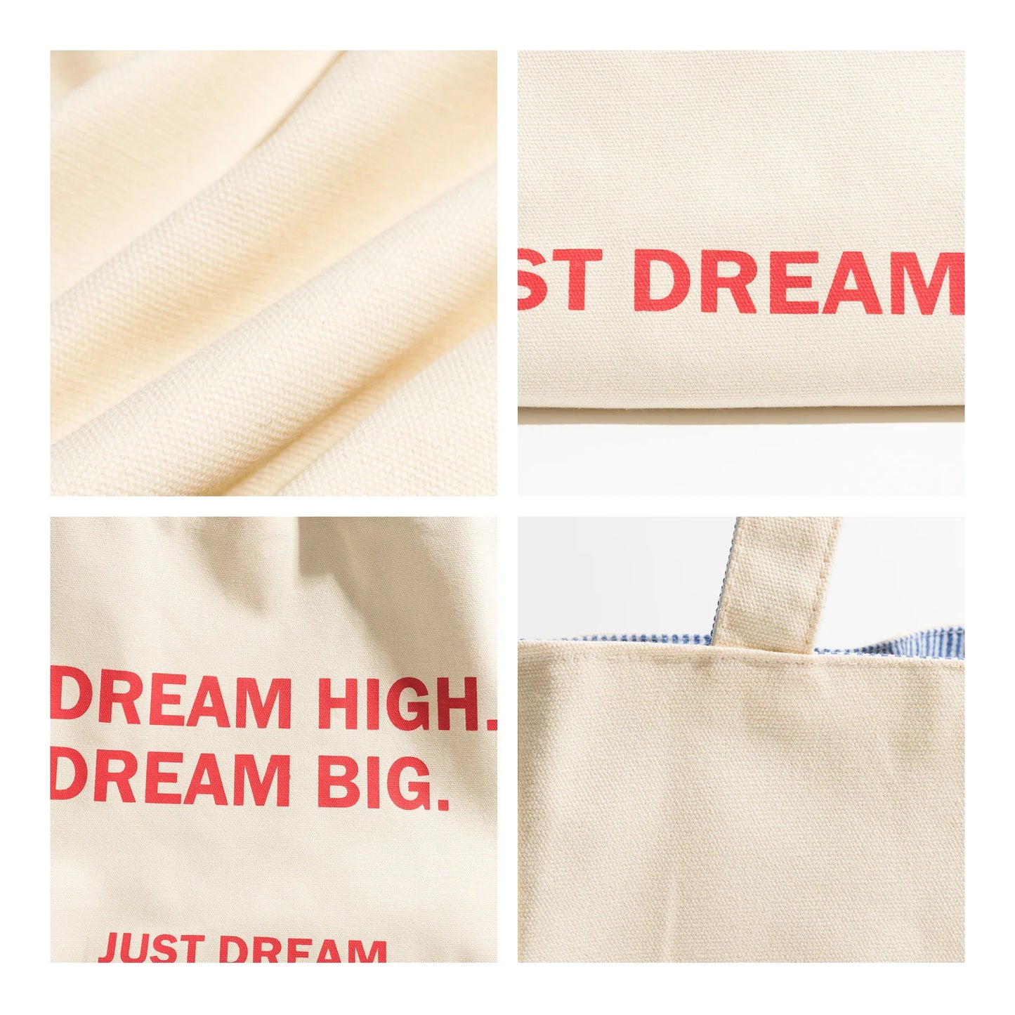 Just Dream Statement Eco Canvas Tote