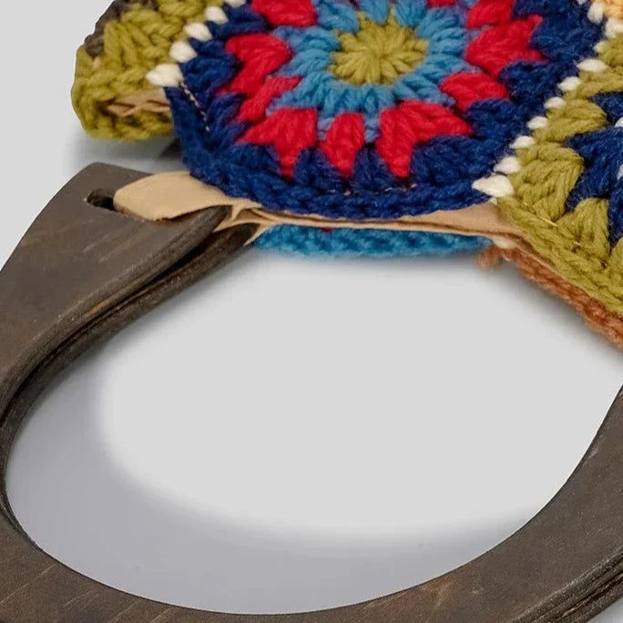 Bohemian Crochet Pattern Mini Satchel Bag