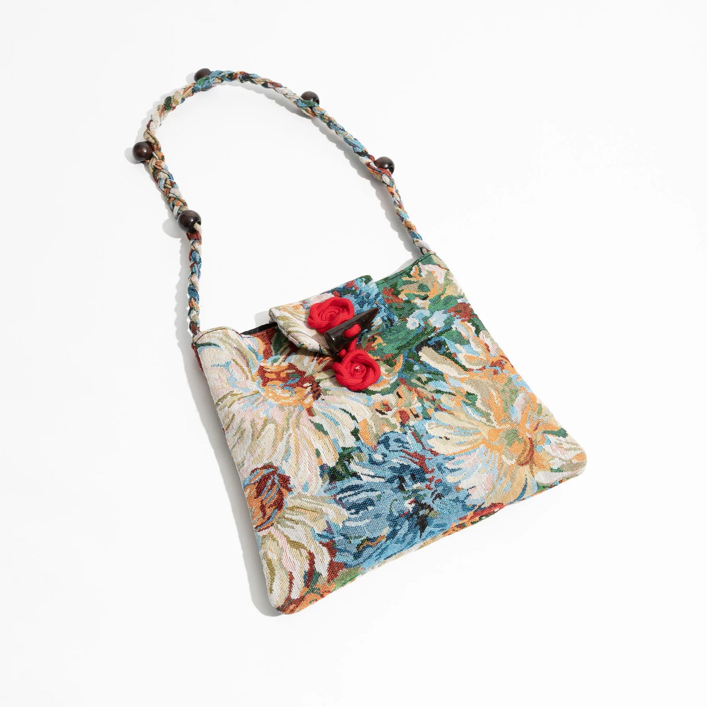 Sophia Sunflower Painting Canvas Hobo Bag