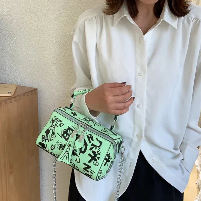 Graffiti Prints Box Bags