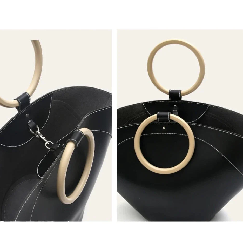 Maritta Ring Handle Half Moon Totes