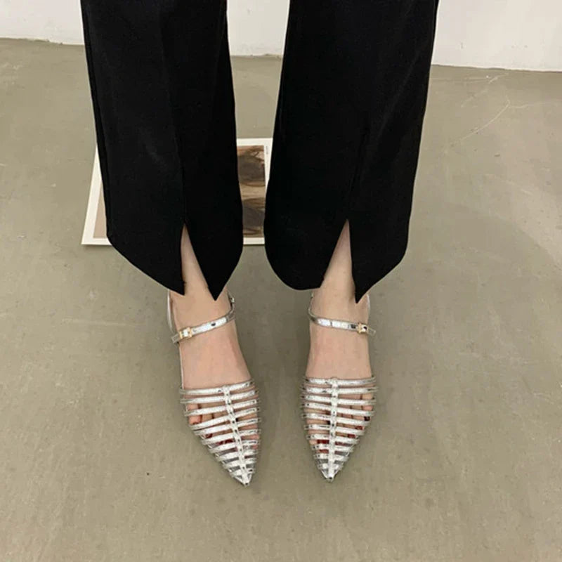 Aluna Multi Lines Strapy Sandals