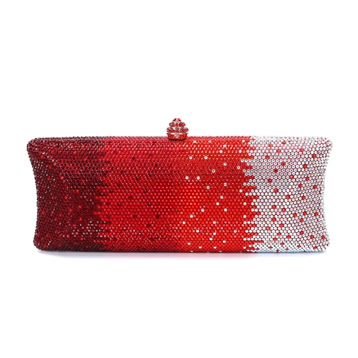Wella Ombre Stripe Sequin Long Evening Clutch