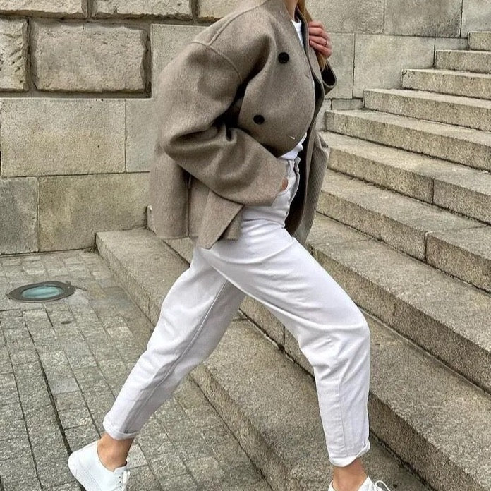 Shiela Cotton Woolen Jacket