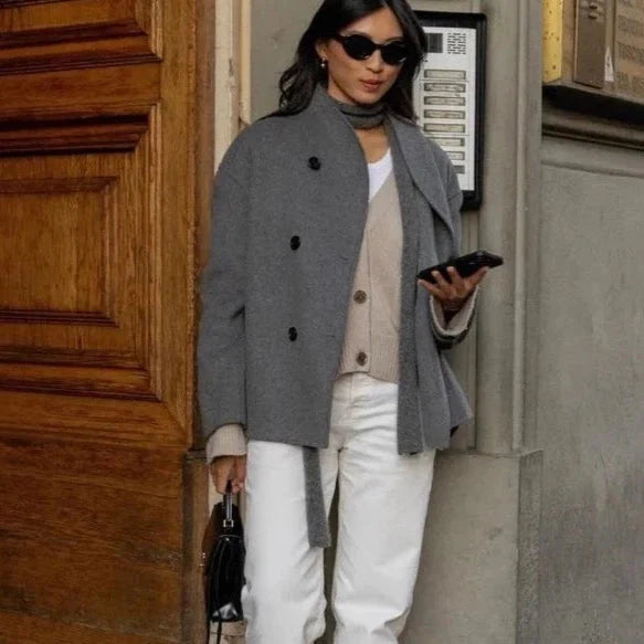 Shiela Cotton Woolen Jacket