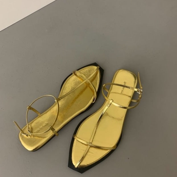 Shue Minimalist Strappy Flat Gladiator Sandals - 5 Colors