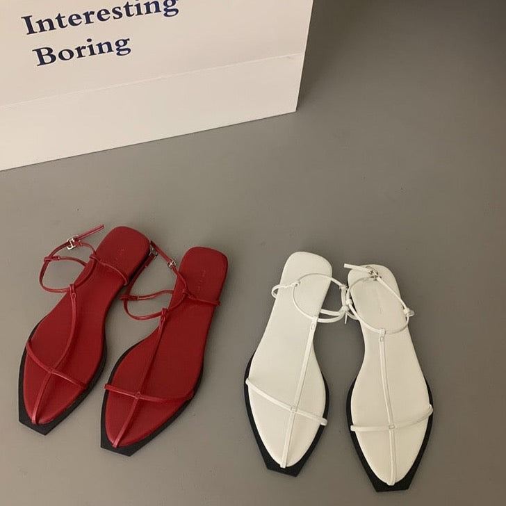 Shue Minimalist Strappy Flat Gladiator Sandals - 5 Colors