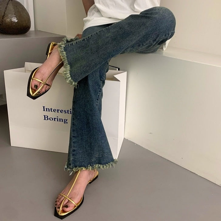 Shue Minimalist Strappy Flat Gladiator Sandals - 5 Colors