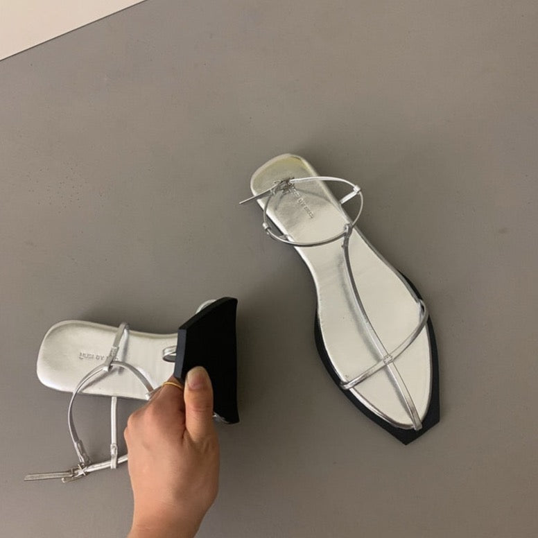 Shue Minimalist Strappy Flat Gladiator Sandals - 5 Colors