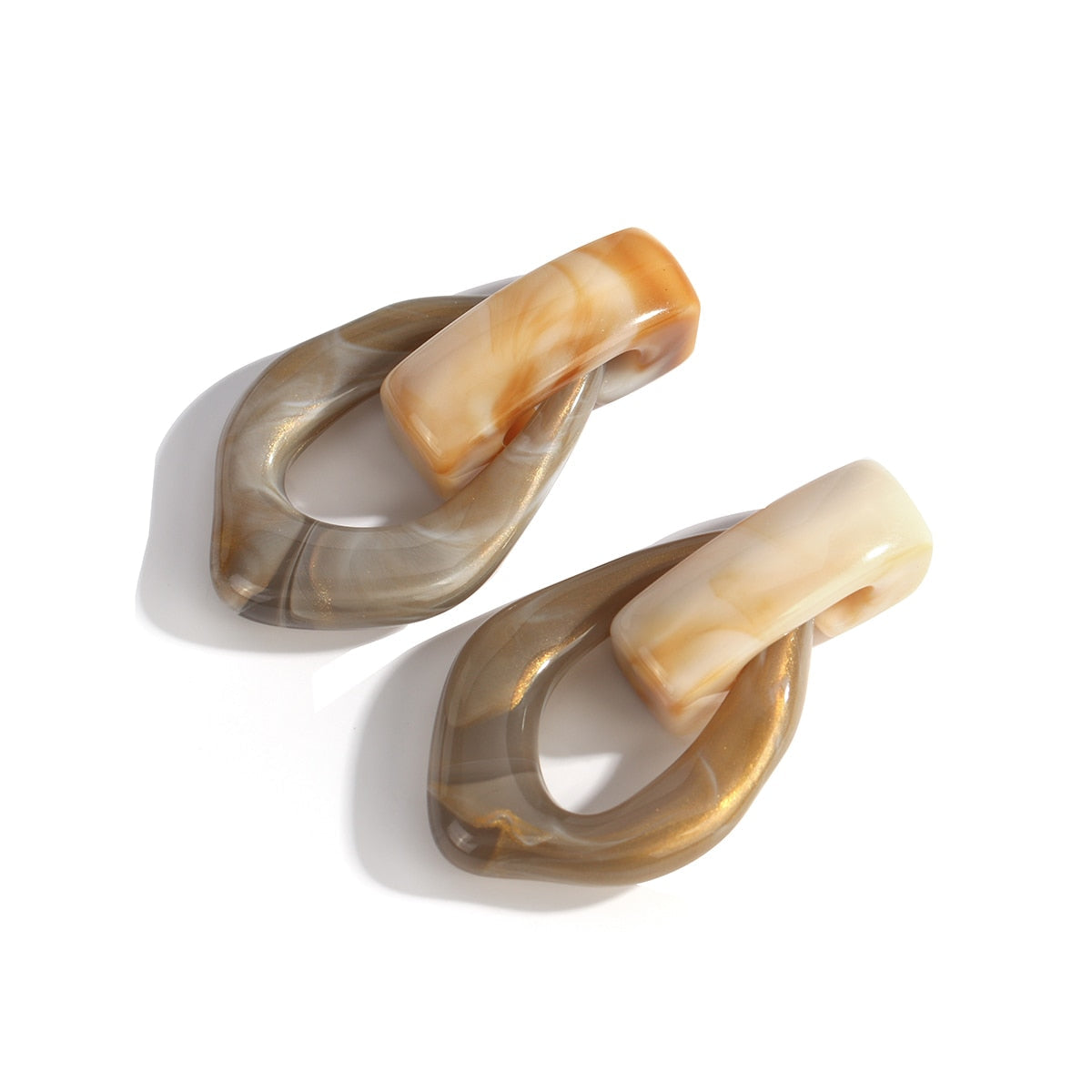 Sia Colorful Clear Resin Acrylic Water Drop Earrings  - 6 Colors