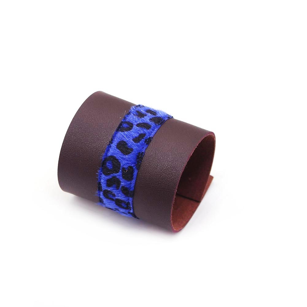 Sian Animal Print Cuff Leather Bracelet - 6 Patterns