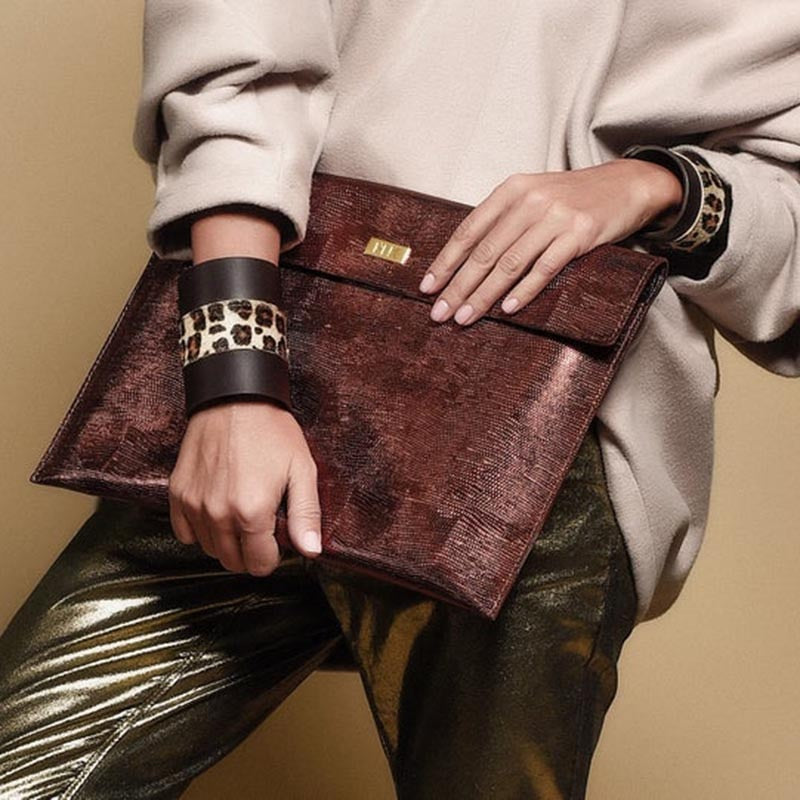 Sian Animal Print Cuff Leather Bracelet - 6 Patterns