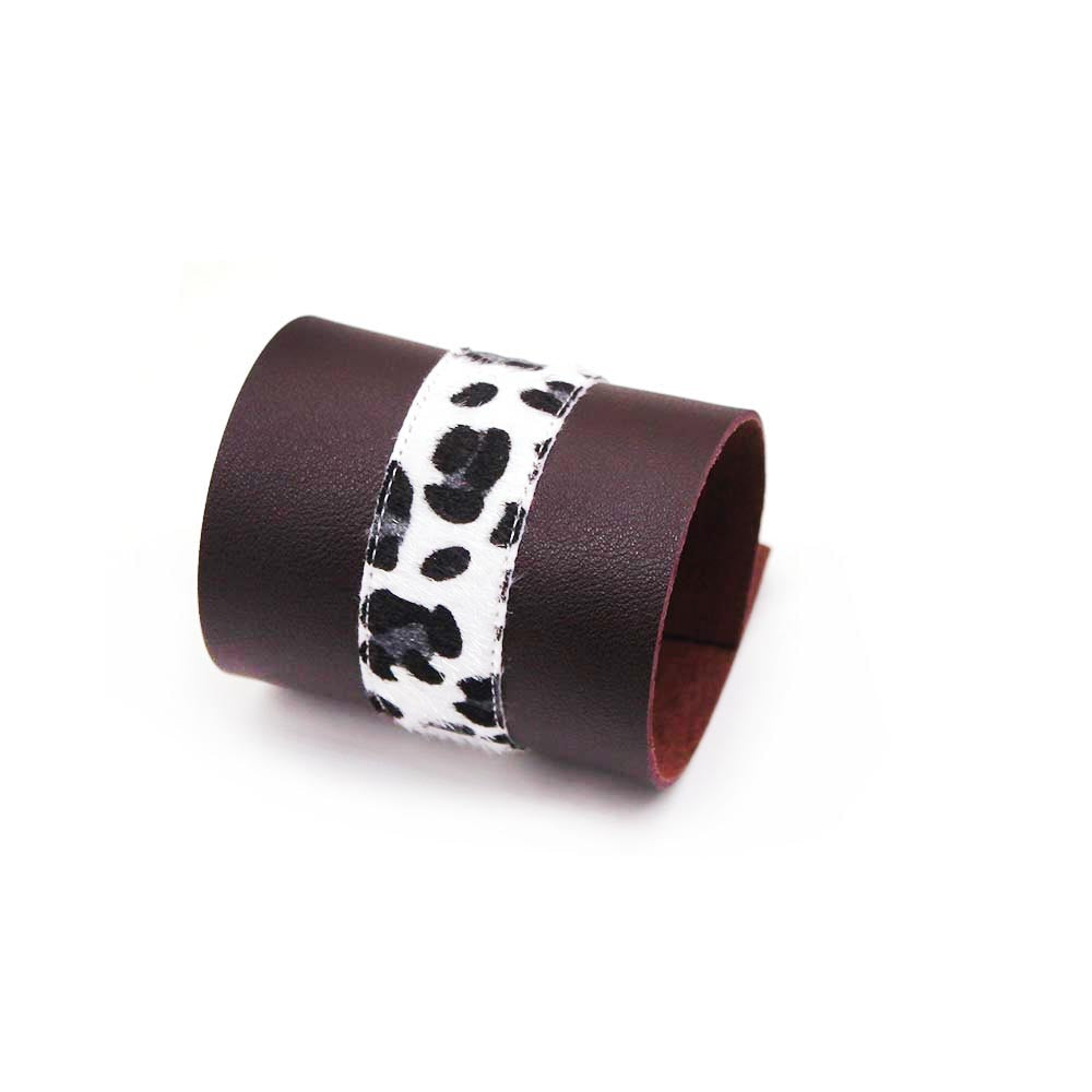 Sian Animal Print Cuff Leather Bracelet - 6 Patterns
