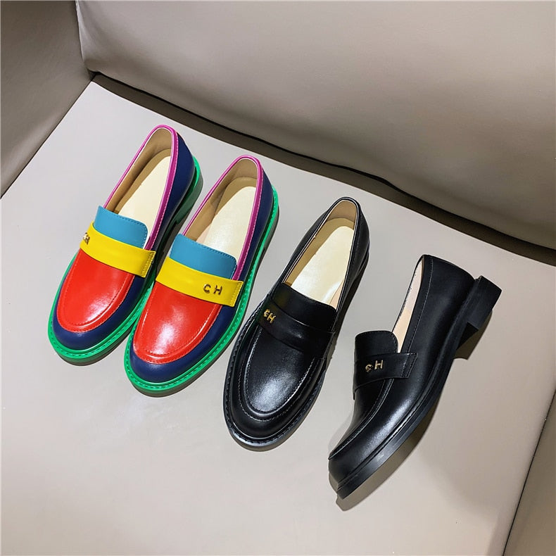 Sidney Multi Color Block Genuine Leather Loafer - 2 Styles