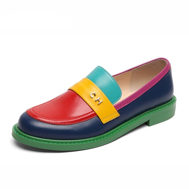 Sidney Multi Color Block Genuine Leather Loafer - 2 Styles