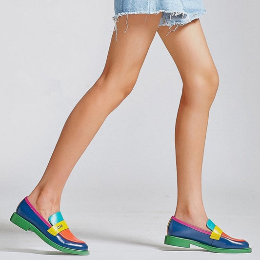 Sidney Multi Color Block Genuine Leather Loafer - 2 Styles