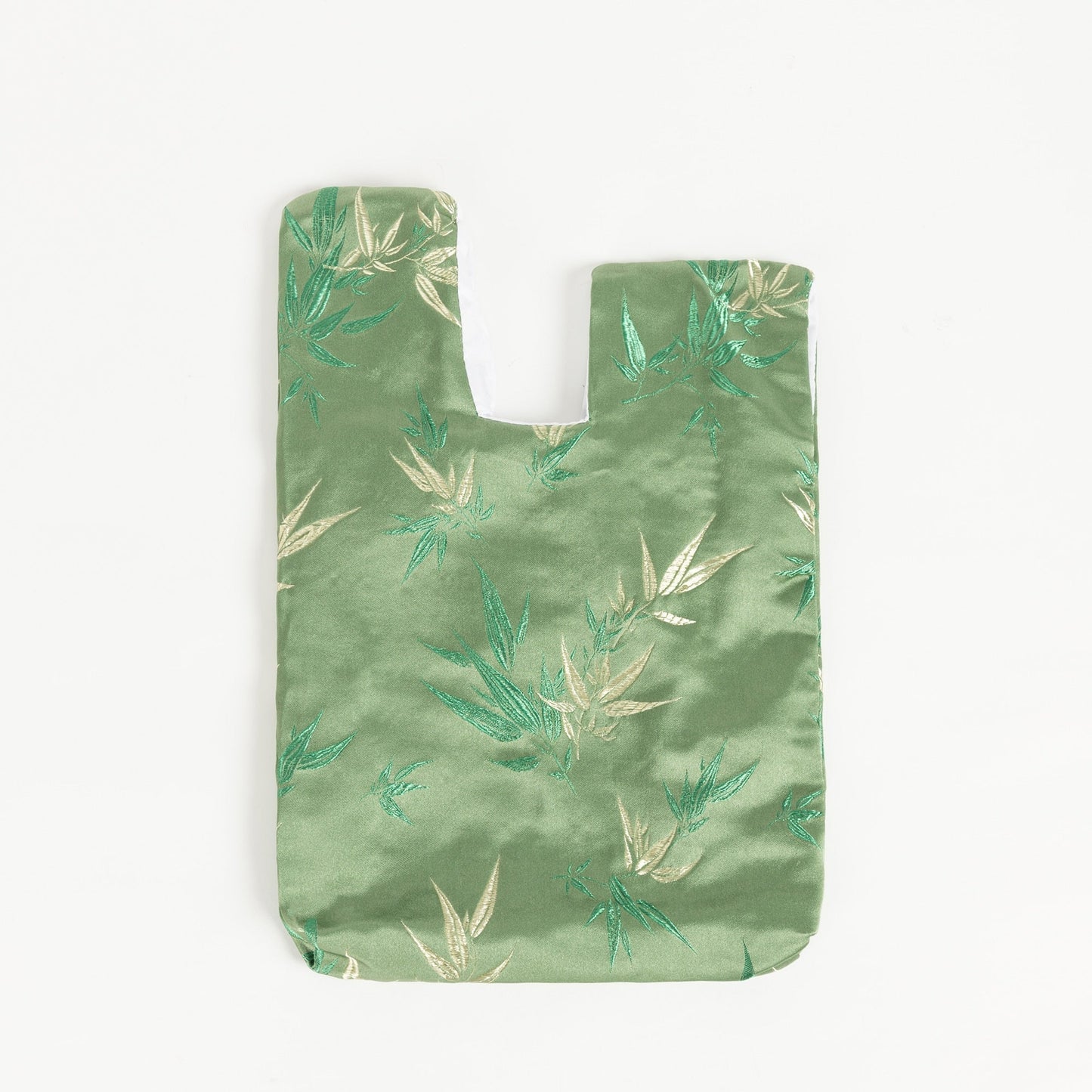 Silk Leaf Embroidery Japanese Knot Wrist Bags - 4 Colors