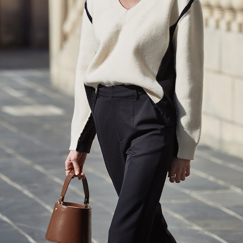 Simone Casual Pants with Split Bottom Details