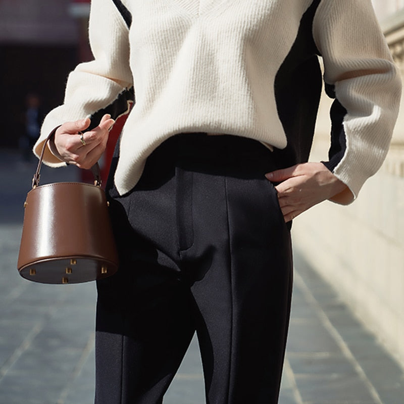 Simone Casual Pants with Split Bottom Details