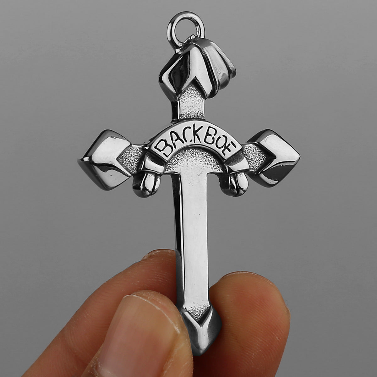 Simple Cross Letter Necklace