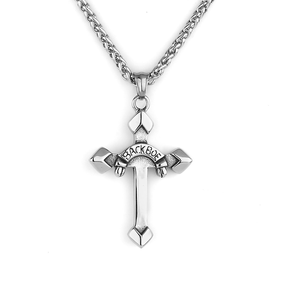 Simple Cross Letter Necklace