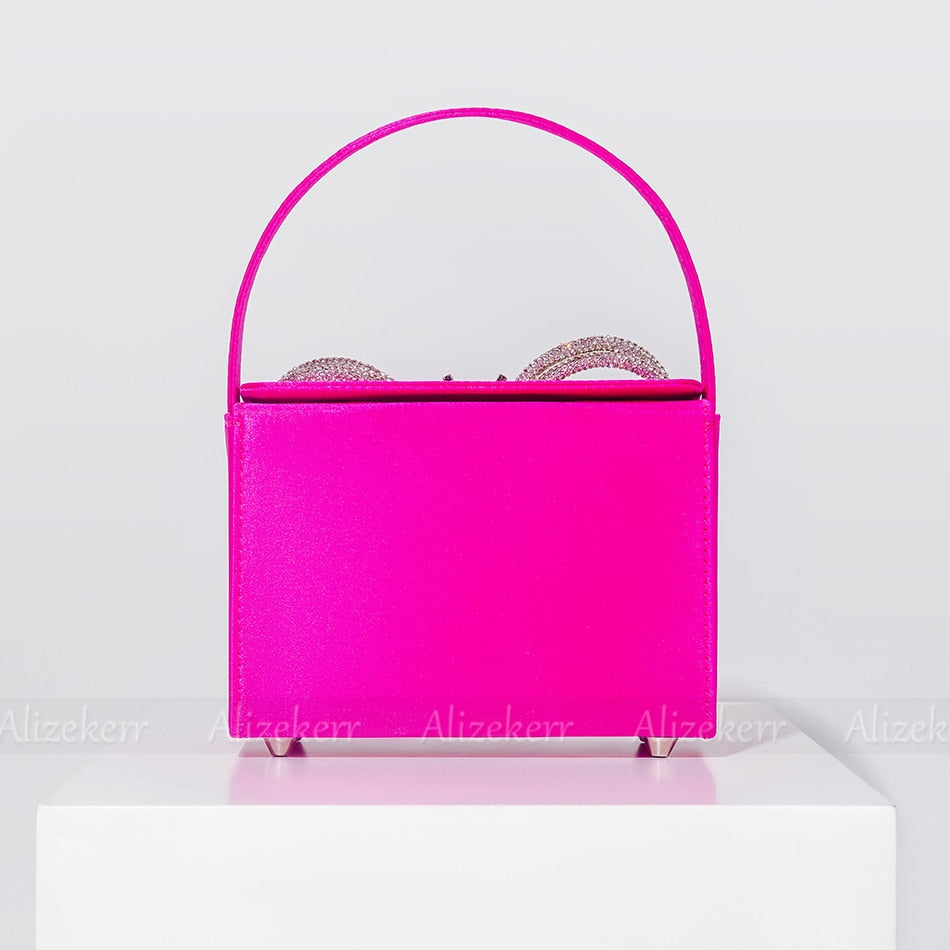 Siria Crystal Butterfly Bow Evening Bags - 8 Colors